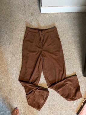 Amazon Women's Brown Corduroy Bootcut Pants - Flared Hem
